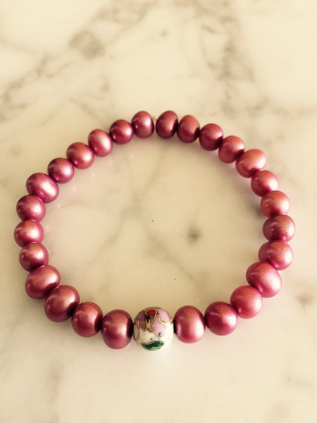Blue Pearl Bracelet