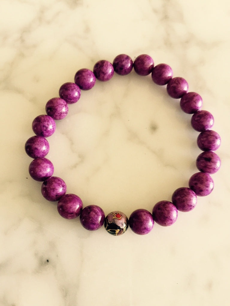 Purple Fossil Bracelet